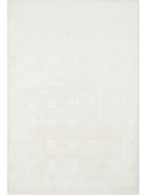 Eko Halı Pera PER01 White Yıkanabilir Modern Sade Desenli Leke Tutmaz Kaymaz Tabanlı Üst Kalite Akrilik Makine Halısı