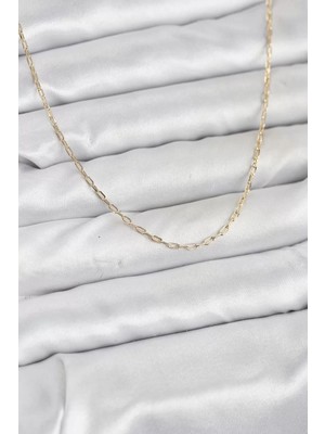 Aydogan's Ayd cm 14K Gold Renk Ataç Zincir Model 60 cm Kadın Kolye - TJ-BKO10934