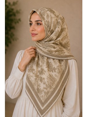 İmaj Butik Bej Levidor Pamuklu Soft Eşarp