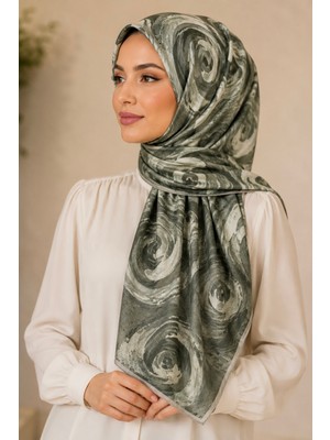 İmaj Butik Haki Pamuklu Soft Eşarp