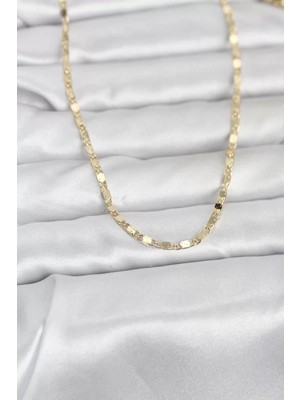 Aydogan's Ayd cm 14K Gold Renk Ezme Zincir 60 cm Kadın Kolye - TJ-BKO10964