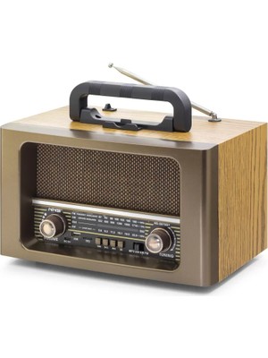 Aydogan's Ayd Bluetooth Nostaljik Hoparlör Fm Kumandalı 31 x 17.7 x 19.9 cm NS6670BT