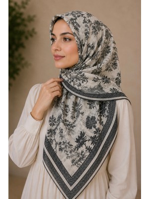 İmaj Butik Antrasit Levidor Pamuklu Soft Eşarp