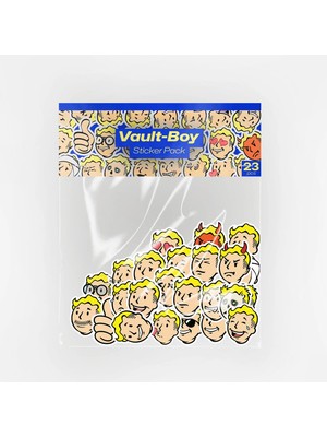 Baprile Fallout Vault-Boy Sticker Paketi 23 Parça Yapışkanlı Etiket Seti