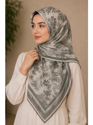 İmaj Butik Gri Levidor Pamuklu Soft Eşarp