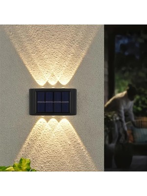 Esranın Dünyası 2'li Solar Duvar Aydınlatması 6 Ledli Gün Işığı          [enerji Sınıfı A]
