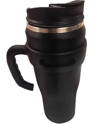 Get Store 1200 ml Kapasiteli Çelik Termos Bardak, Siyah