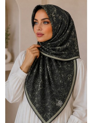 İmaj Butik Zümrüt Yeşili Levidor Kehribar Eşarp