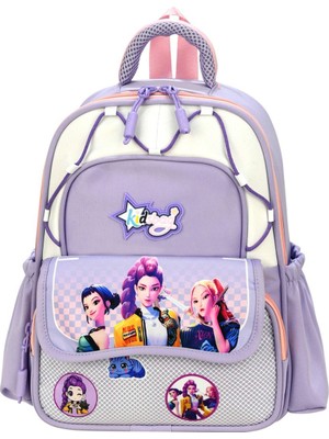 KumOziShop K-Pop Baskılı Ortopedik Su Geçirmez Ultra Lüx Anaokulu Çantası