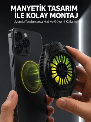 My Best Store Soğutma Teknolojili Rgb Işıklı Telefon Soğutucu