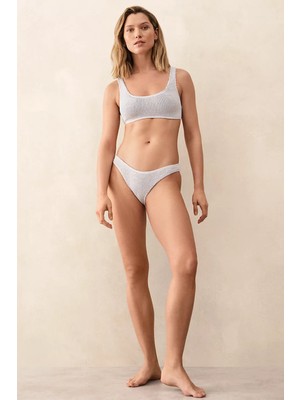The White Company Bond-Eye Malibu Kare Yaka Kadın Bikini Üstü