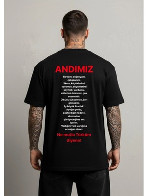 Lorvex Milli Bayram Temalı Andımız Baskılı Çocuk-Yetişkin Pamuklu Tshirt Tişört