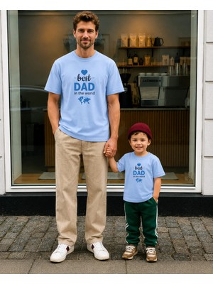Lorvex Babalar Günü Baba Oğul Kombin Tişört Oversize %100 Pamuk Baskılı T-Shirt (Kombin Için 2 Adet Sipariş Verilmelidir)