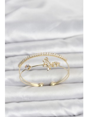 Colezium Pirinç Gold Renk Model Kadın Bileklik