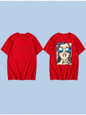 Lorvex T-Shirt Oversize Unisex %100 Pamuk Baskılı Rahat Kalıp Premium Tişört
