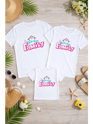 Lorvex Anne Baba Çocuk Kombin Tişört Pamuklu Oversize Aile Kombini T-Shirt (Ürünler Tekli Satılmaktadır)