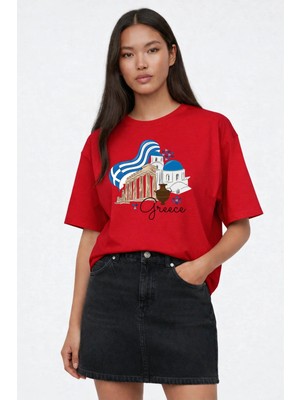 Lorvex T-Shirt Oversize Unisex %100 Pamuk Baskılı Rahat Kalıp Premium Tişört