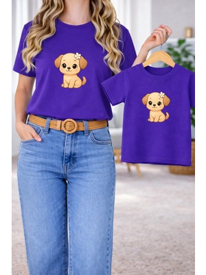 Lorvex Tişört Anne Kız Çocuk Kombin Oversize – Anne & Çocuk Twin Baskılı T-Shirt