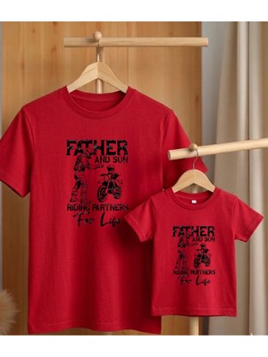 Lorvex Babalar Günü Konsept-Baba Çocuk Kombin Tişört Oversize %100 Pamuk T-Shirt (Kombin Için 2’li Sipariş Verilmelidir)