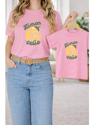 Lorvex Tişört Anne Kız Çocuk Kombin Oversize – Anne & Çocuk Twin Baskılı T-Shirt