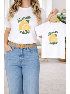 Lorvex Tişört Anne Kız Çocuk Kombin Oversize – Anne & Çocuk Twin Baskılı T-Shirt