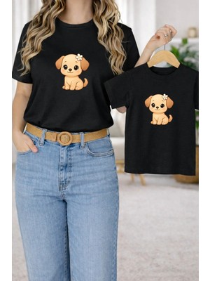 Lorvex Tişört Anne Kız Çocuk Kombin Oversize – Anne & Çocuk Twin Baskılı T-Shirt