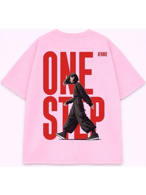 Lorvex Unisex Oversize Tişört %100 Pamuklu Baskılı T-Shirt Rahat Kalıp Günlük Şık Kombin