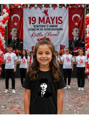 Lorvex 19 Mayıs Atatürk Gençlik Bayramı Tişört %100 Pamuk Oversize Unisex Baskılı Rahat Kalıp