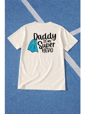 Lorvex Baba Tişört Babalar Günü Oversize %100 Pamuk Baskılı Erkek T-Shirt Rahat Kalıp