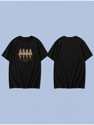 Lorvex Needs More Cowgirl Baskılı %100 Pamuk Oversize Unisex Tişört Rahat Kesim T-Shirt