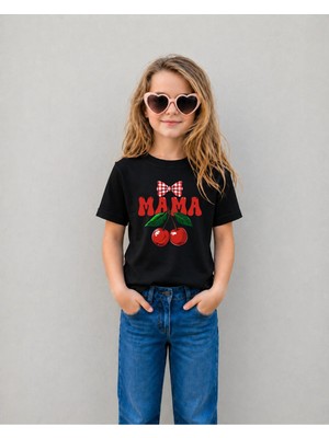 Lorvex Kız Çocuk Tişört %100 Pamuklu Baskılı Rahat Kalıp Yazlık T-Shirt