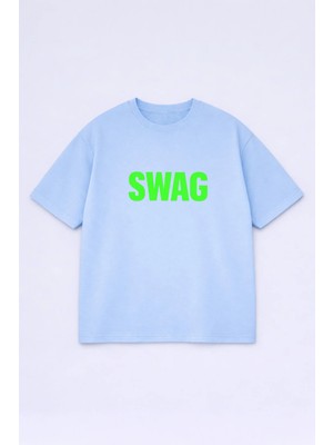 Lorvex T-Shirt Oversize Unısex %100 Pamuklu Rahat Kalıp Baskılı Tişört