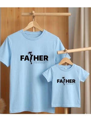 Lorvex Babalar Günü Konsept-Baba Çocuk Kombin Tişört Oversize %100 Pamuk T-Shirt (Kombin Için 2’li Sipariş Verilmelidir)