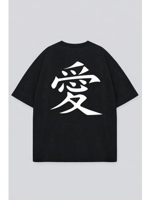 Lorvex T-Shirt Oversize Unisex %100 Pamuk Baskılı Rahat Kalıp Şık Premium Tişört