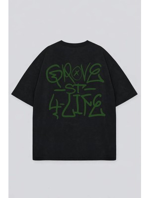 Lorvex T-Shirt Oversize Unısex %100 Pamuklu Rahat Kalıp Baskılı Tişört