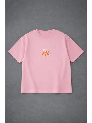 Lorvex Unısex Tişört Oversize Rahat Kalıp It'z Me Baskılı Premium T-Shirt %100 Pamuklu
