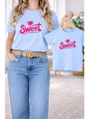 Lorvex Tişört Anne Kız Çocuk Kombin Oversize – Anne & Çocuk Twin Baskılı T-Shirt
