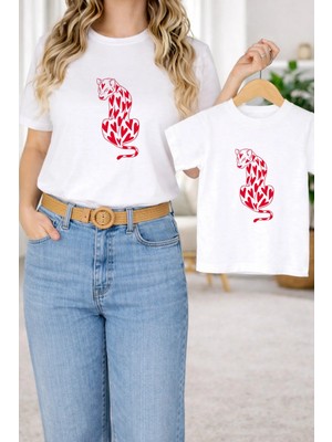 Lorvex Tişört Anne Kız Çocuk Kombin Oversize – Anne & Çocuk Twin Baskılı T-Shirt