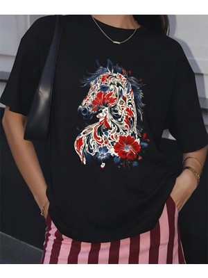 Lorvex Baskılı Türklük Temalı Çocuk-Yetişkin Pamuklu Tshirt Tişört
