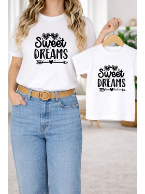Lorvex Tişört Anne Kız Çocuk Kombin Oversize – Anne & Çocuk Twin Baskılı T-Shirt