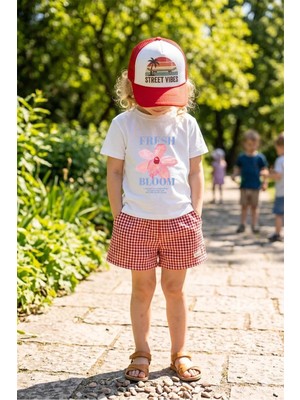 Lorvex %100 Pamuklu Unisex Oversize T-Shirt Çocuklara Uygun Baskılı Tişört