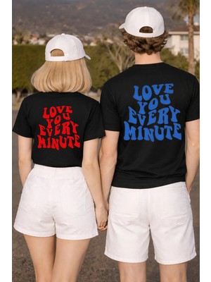 Lorvex Tişört Valentine’s Day (Sevgililer Günü) 14 Şubat Çift Kombini T-Shirt 2’li Love You Baskılı