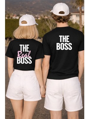 Lorvex Tişört Sevgililer Günü (Valentine’s Day) 14 Şubat Çift Kombin Tshirt 2’li Gerçek Patron Baskı