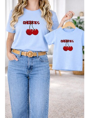 Lorvex Tişört Anne Kız Çocuk Kombin Oversize – Anne & Çocuk Twin Baskılı T-Shirt