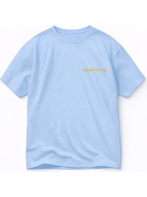 Lorvex T-Shirt Oversize %100 Pamuklu Rahat Kalıp Unfortunate Baskılı Premium
