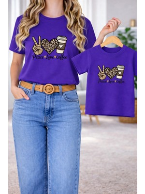 Lorvex Tişört Anne Kız Çocuk Kombin Oversize – Anne & Çocuk Twin Baskılı T-Shirt