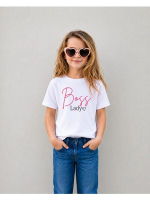 Lorvex Kız Çocuk Tişört %100 Pamuklu Baskılı Rahat Kalıp Yazlık T-Shirt