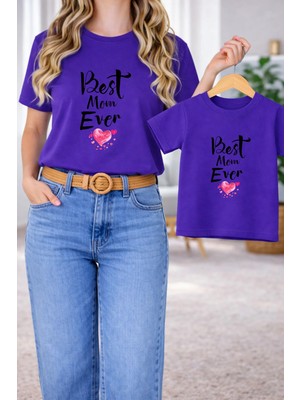 Lorvex Tişört Anne Kız Çocuk Kombin Oversize – Anne & Çocuk Twin Baskılı T-Shirt