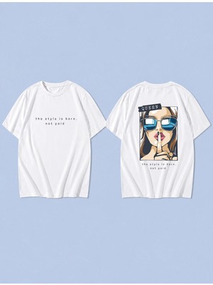 Lorvex T-Shirt Oversize Unisex %100 Pamuk Baskılı Rahat Kalıp Premium Tişört