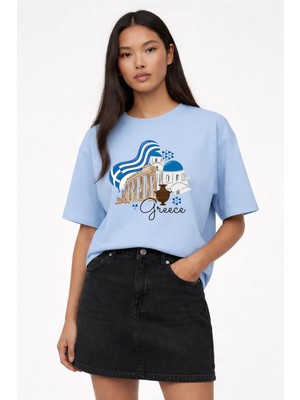 Lorvex T-Shirt Oversize Unisex %100 Pamuk Baskılı Rahat Kalıp Premium Tişört